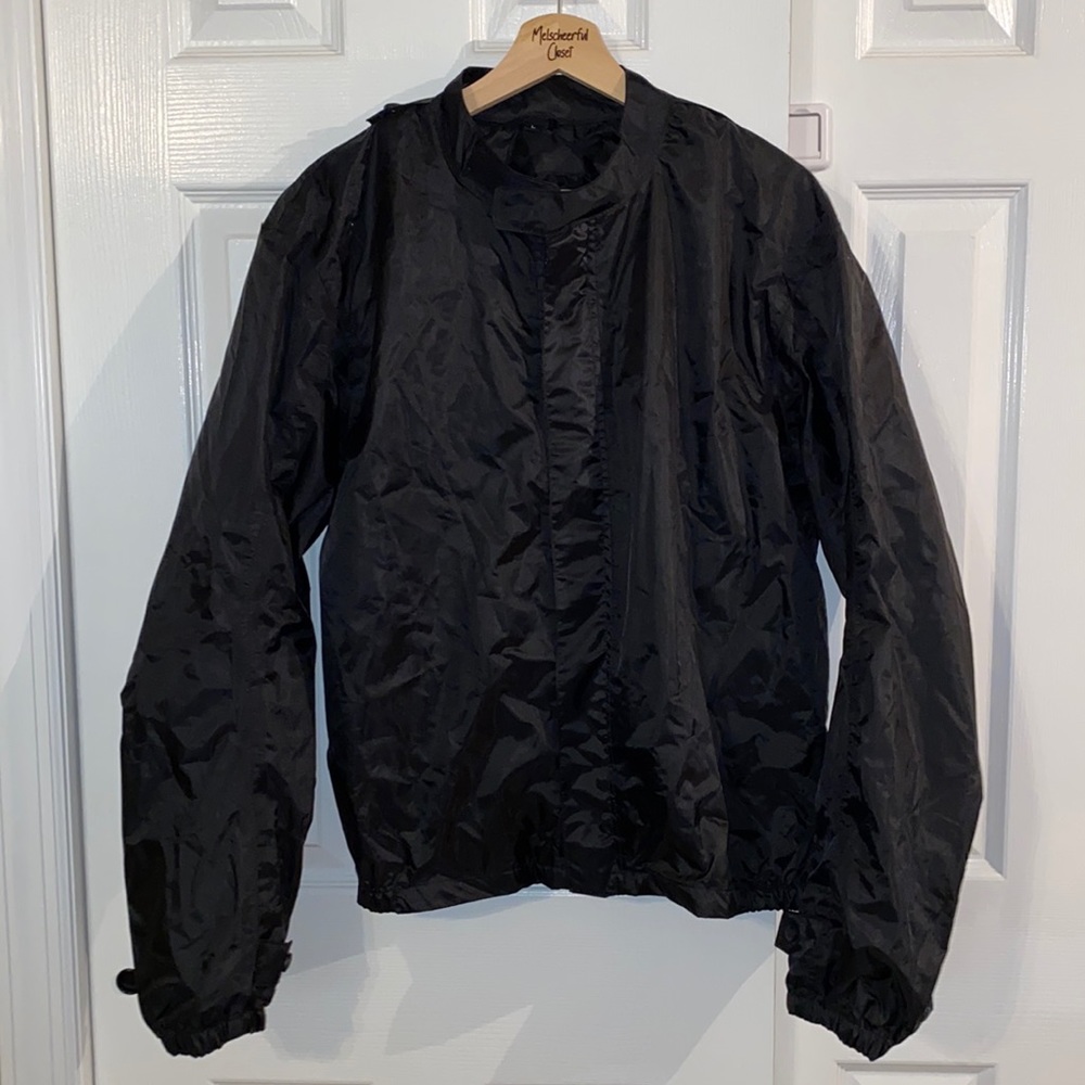 Men’s Large Harley Davidson Wind Breaker With Zipper And Velcro - Picture 1 of 4